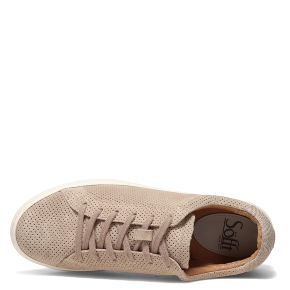 NWT Sofft, Somers Tie Sneaker, Mist Grey/Beige, US 7.5 - Picture 4 of 7